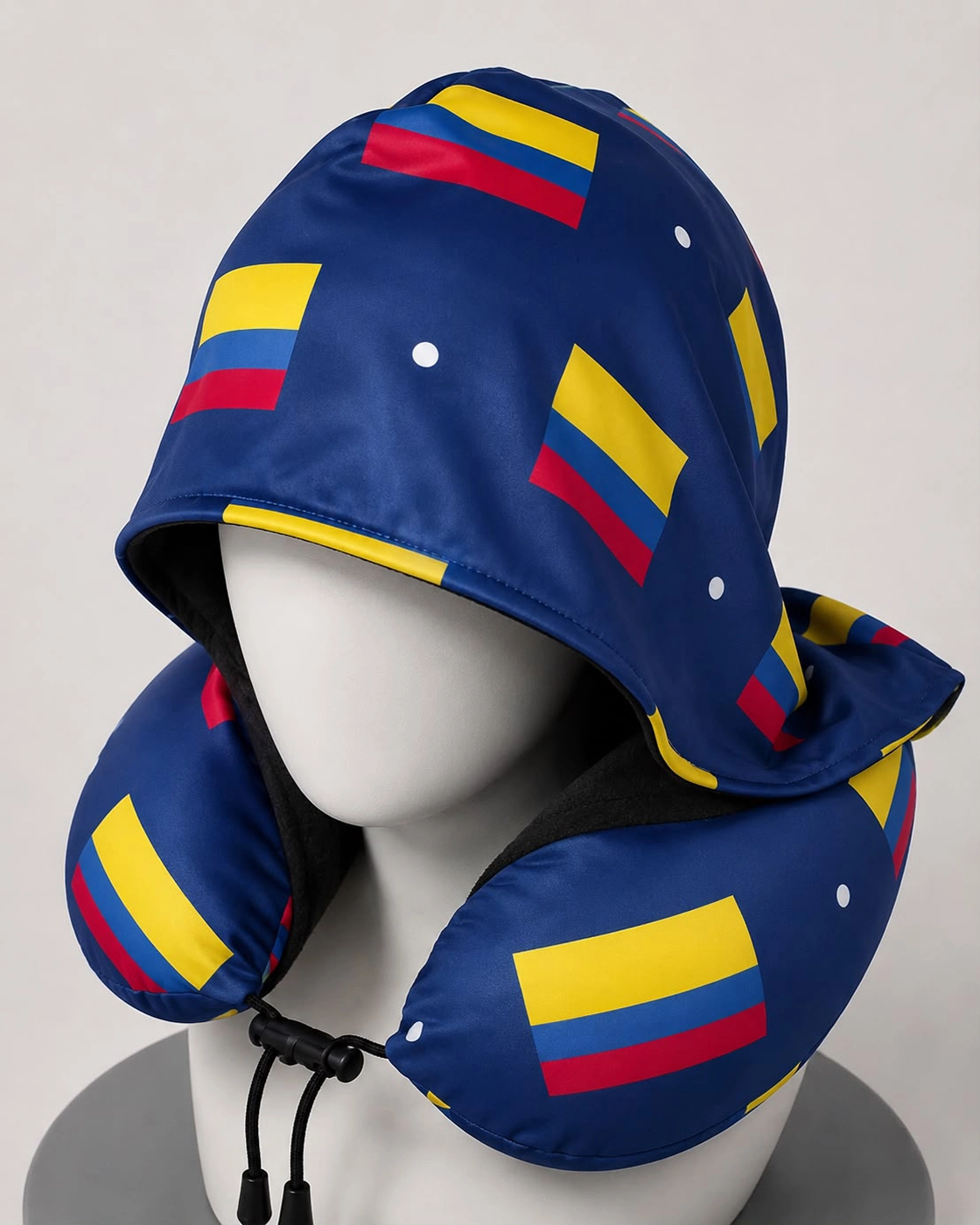 Colombia 1 - Hooded Travel Neck Pillow with Memory Foam