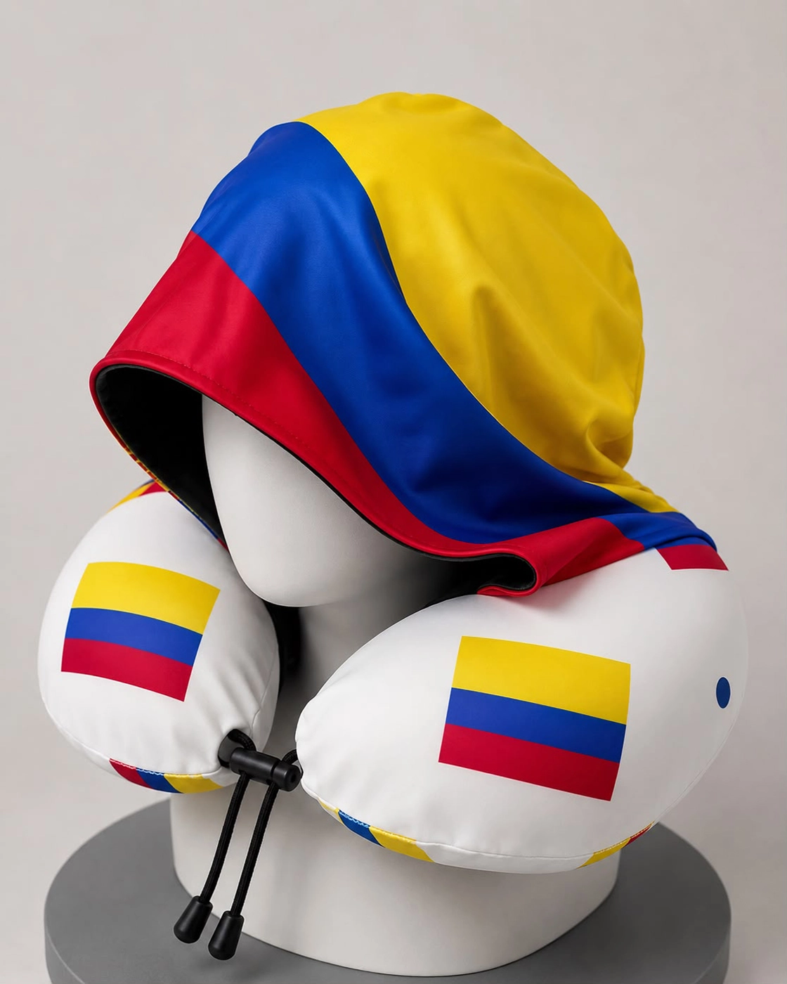 Colombia 3 - Hooded Travel Neck Pillow with Memory Foam